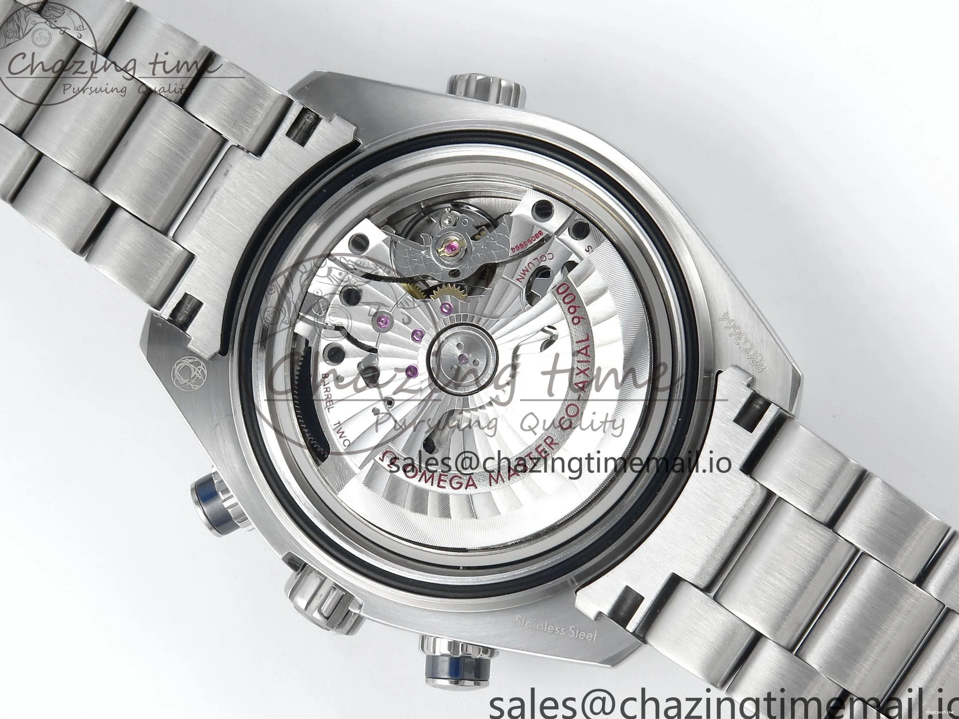 0501 Planet Ocean Master Chronometer 600M 45.5mm SS SCF 1:1 Best Edition Blue Bezel Blue Dial on SS Bracelet A9900 Super Clone Lightweight 7676